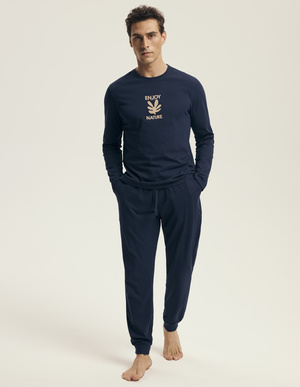 Piżama męska 43467 dark blue