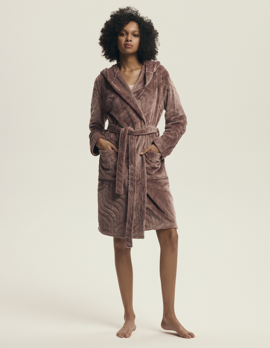 Szlafrok damski Devyn 43602 mahogany