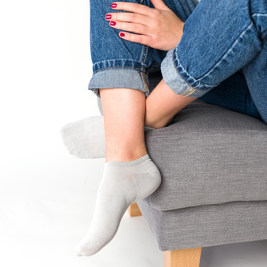 Niewidoczne mini stopki damskie/męskie art. 007 szary Steven