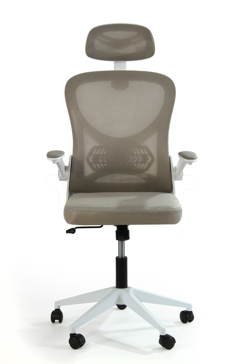 Fotel biurowy V1 jasny szary