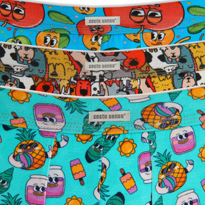 Kolorowe zabawne bokserki męskie 3-pak 95% bawełna Funny 09 Sesto Senso – komfort i styl