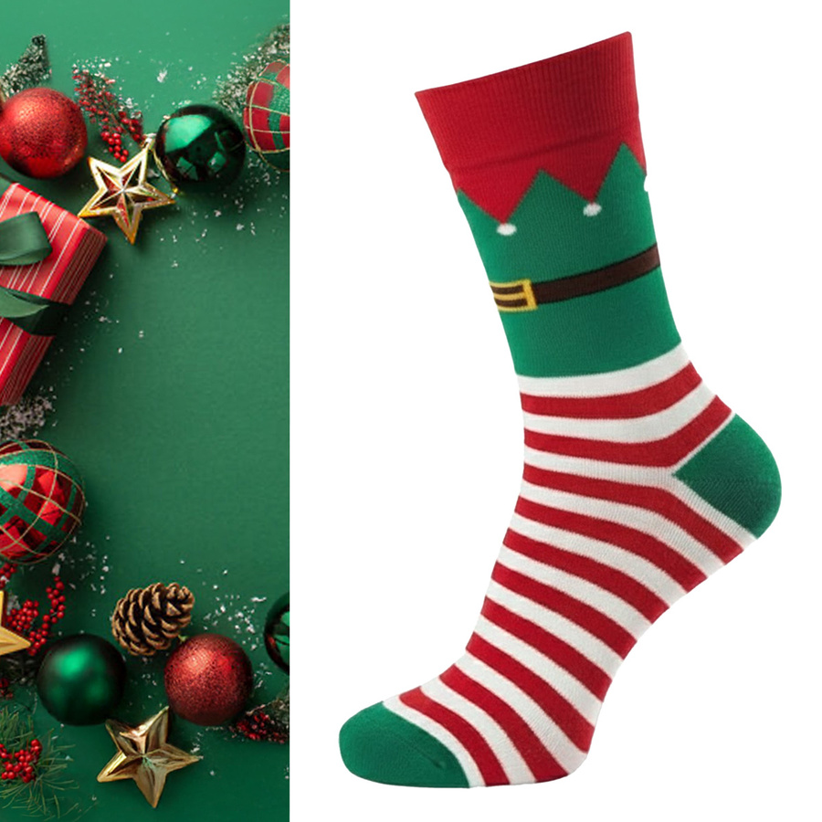 Skarpetki Męskie Świąteczne Elf 1290