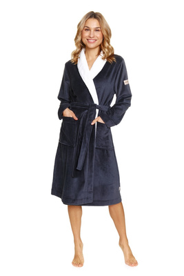 Doctor Nap Długi szlafrok z kapturem SOFT