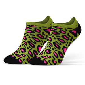 Cętki zielone skarpety stopki unisex 90% bawełna Finest Cotton Sesto Senso – styl i wygoda