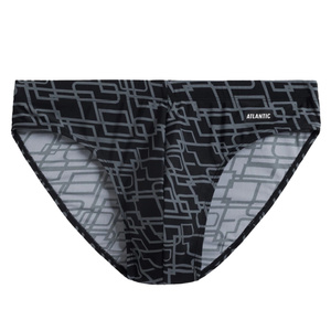 Grafitowe poliamidowe slipy kąpielowe męskie KMT-335 Atlantic – komfort i styl.