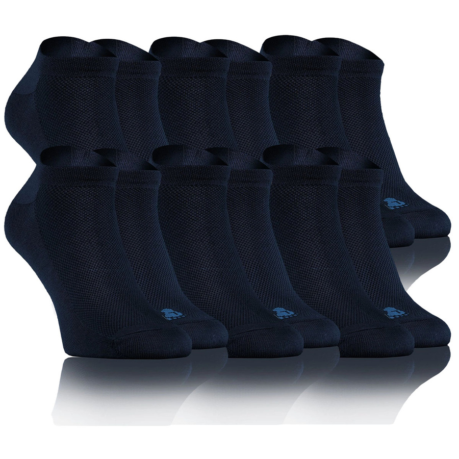 Granatowe skarpetki stopki damskie męskie 6 par Sneakers Sesto Senso – codzienny komfort