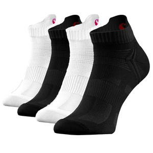 Oddychające krótkie skarpety sportowe unisex 4-pak SKB08 Sesto Senso – pełen komfort 
