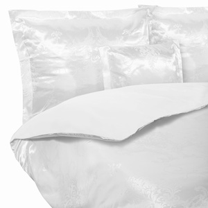 Kremowa ekskluzywna pościel 120 g/m2 Model AT006 Spod Igły i Nitki – luksusowy sen