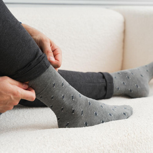 Skarpety garniturowe Wzór 122 niebieski