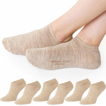 Skarpetki stopki damskie z wełny merino 3-pack