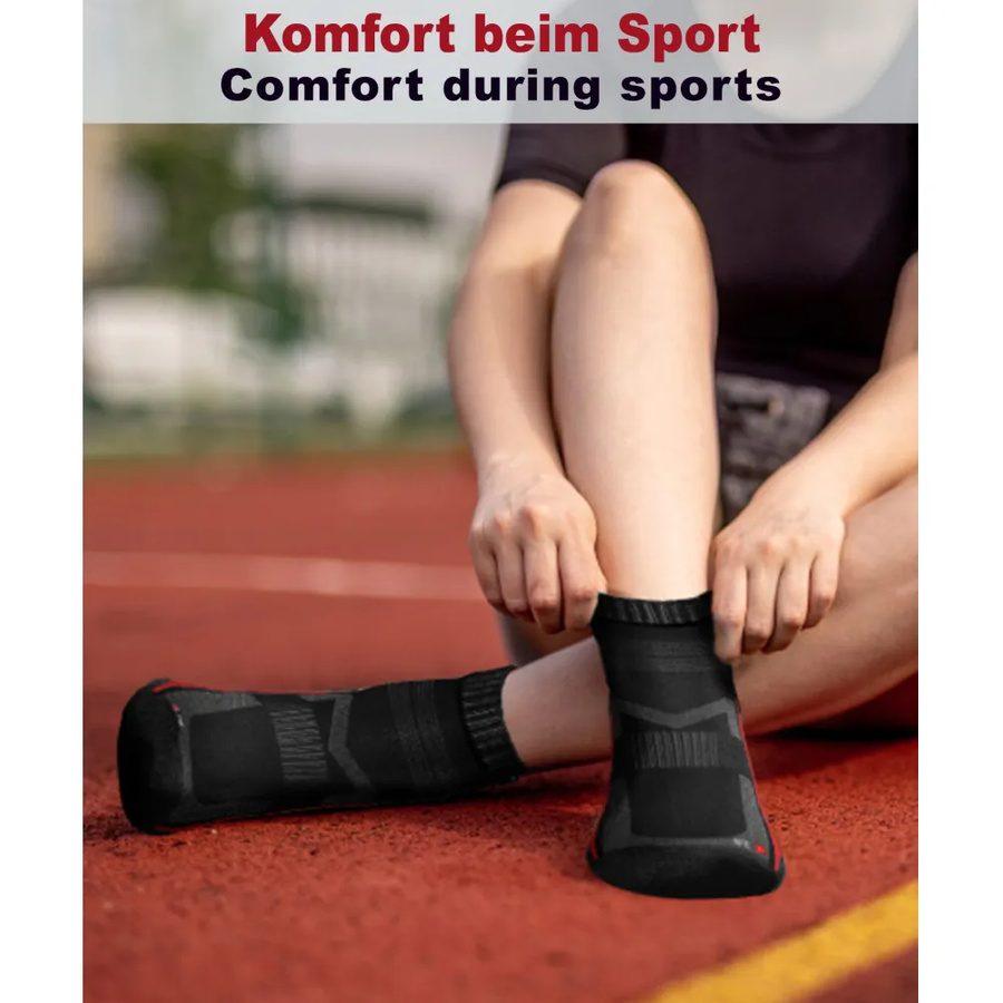 Oddychające krótkie skarpety sportowe unisex 4-pak SKB07 Sesto Senso – komfort i wsparcie