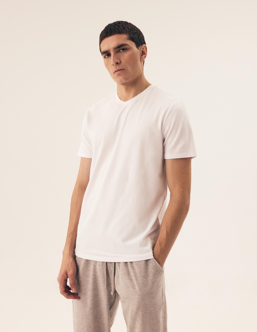 T-shirt 2-pak Henderson 42975 biały