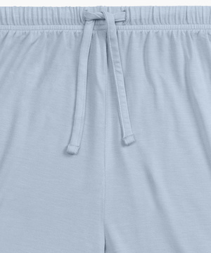 Niebieskie piżamy damskie z krótkim rękawem 95% modal – Atlantic komfort snu