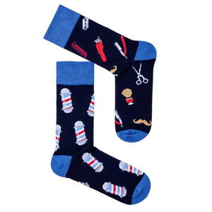 Skarpetki męskie Barber Shop 0125.065, Kolor Granatowy, Rozmiar 38-41