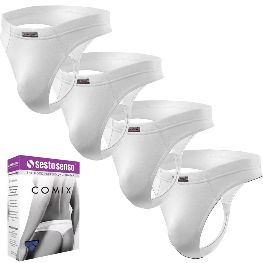 4X Stringi męskie z micromodalu Comix