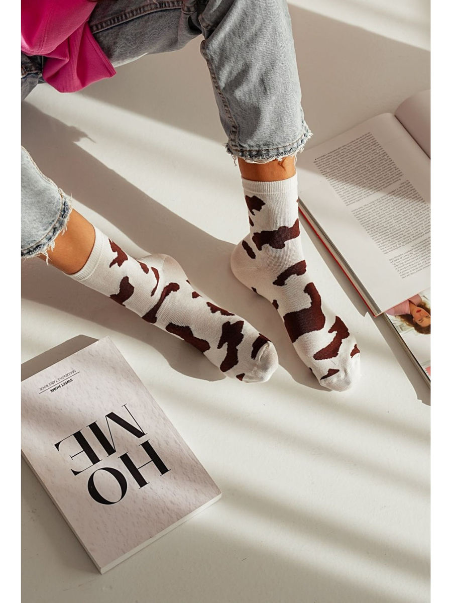 Białe bawełniane skarpety damskie 75% bawełna Milena – wygoda na co dzień