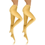 2x Kolorowe rajstopy kryjące z microfibry Hiver 40DEN