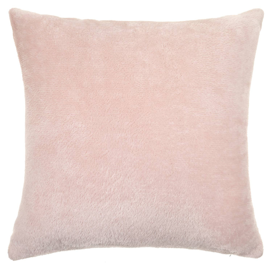 Pudrowa miękka poszewka dekoracyjna 40x40 cm Solo Spod Igły i Nitki – szybka metamorfoza wnętrza