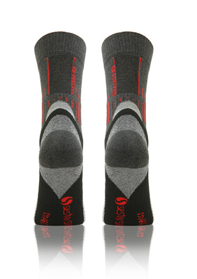 Kolorowe wzmocnione skarpety trekkingowe Trekking Basic Sesto Senso – komfort i ochrona