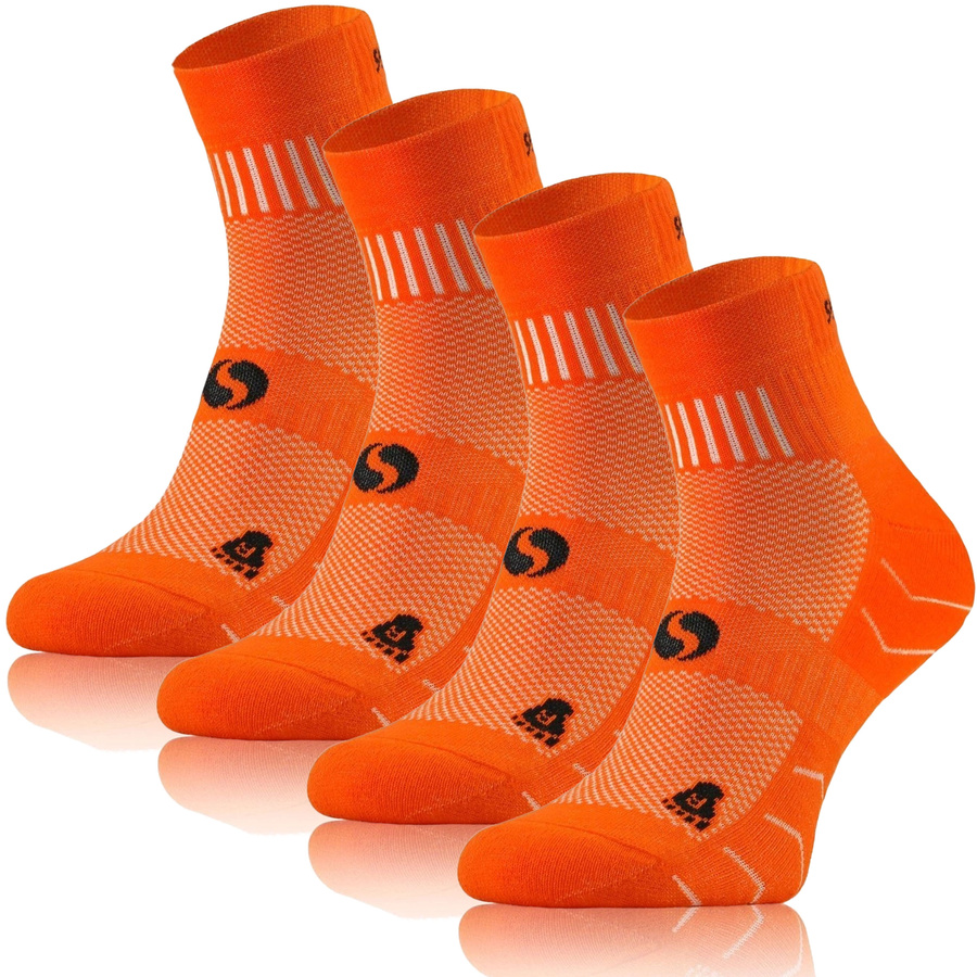 Szare oddychające skarpety męskie 88% bawełna AMZ Multicolor Sesto Senso – komfort dla biegaczy