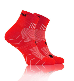 Czerwone skarpety sportowe 3/4 unisex 88% Bawełna AMZ Sesto Senso – komfort i wygoda