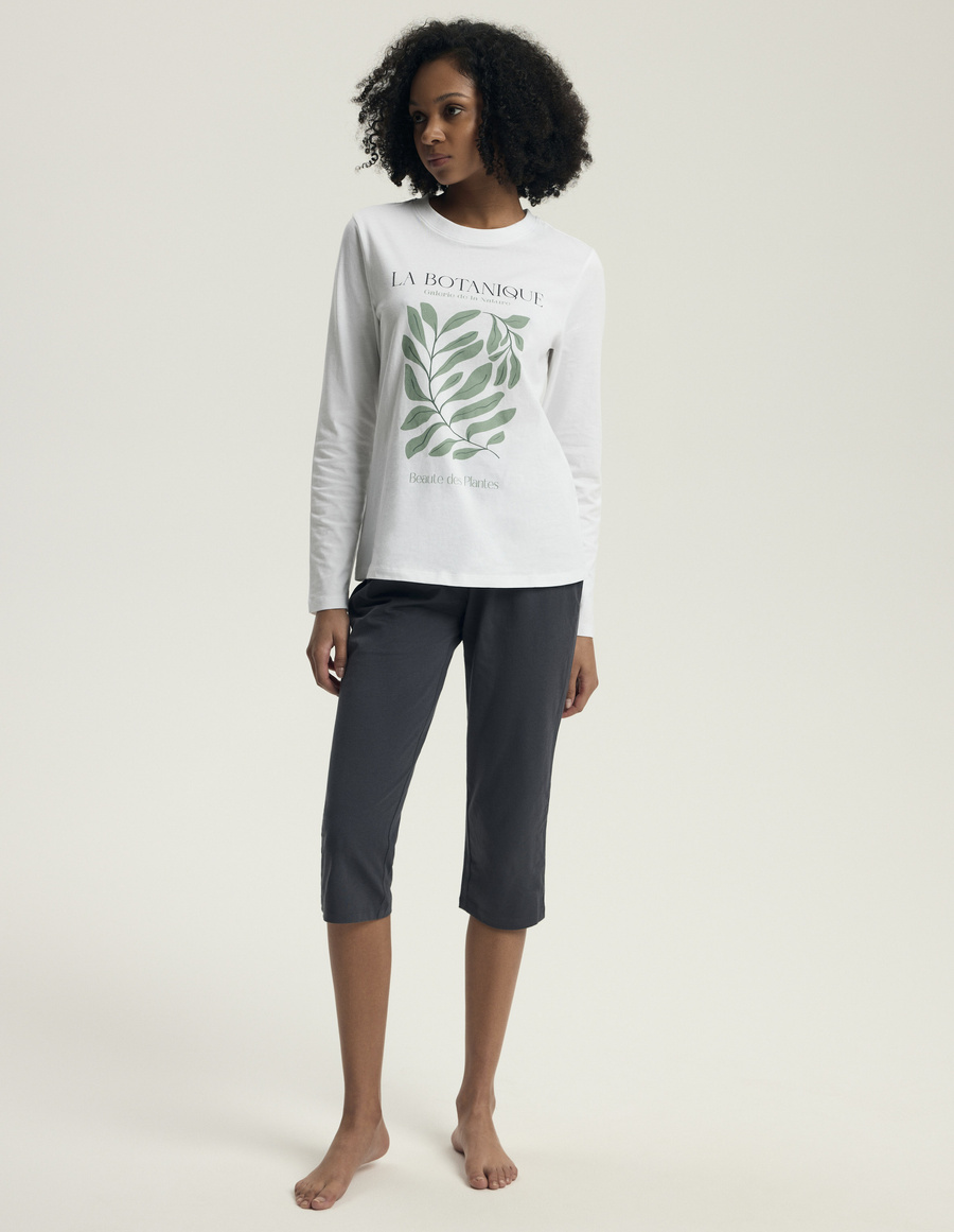 Piżama damska Danna 43686 ecru