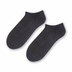 Szare Stopki Antypoślizgowe Bawełna 78% Sport