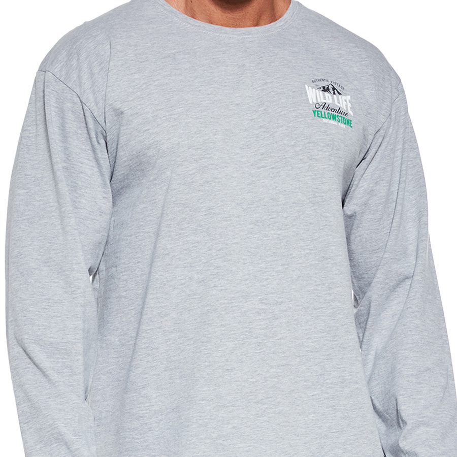 Piżama Męska Długi Rękaw 124