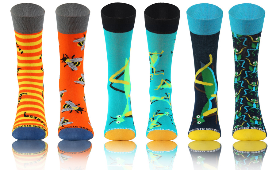 3X Kolorowe Skarpety NIE DO PARY