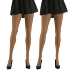 2x Rajstopy kryjące z microfibry CALDO 70DEN