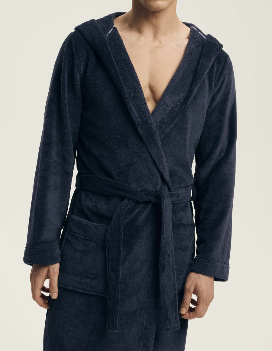 Szlafrok męski 43374 dark blue