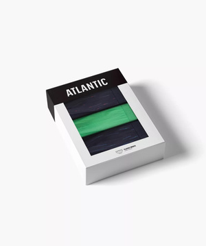 Granatowe elastyczne majtki męskie 95% bawełna 3MP-193 Atlantic – komfort i styl na co dzień