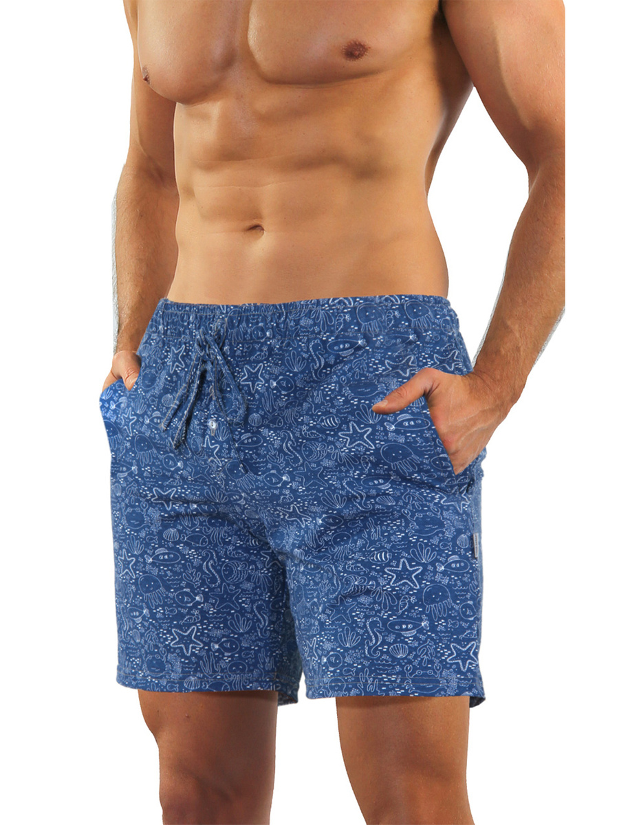 Piżama Męska Krótki Rękaw Krótkie Spodenki