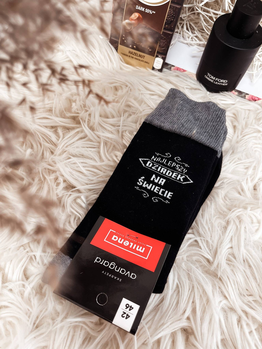 Skarpetki męskie czarne bawełniane