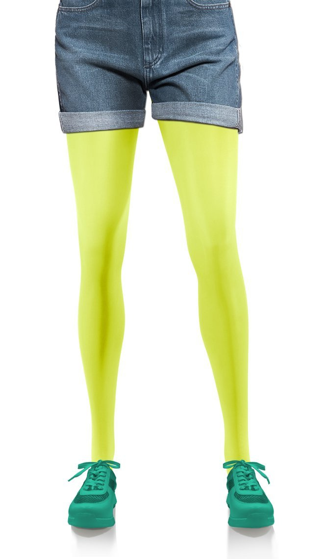 Żółte kryjące rajstopy damskie microfibra 40 DEN Hiver Sesto Senso – komfort i elegancja