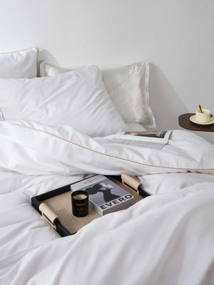 POŚCIEL SATYNA QUEEN PREMIUM biały