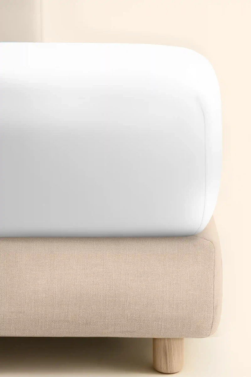 Prześcieradło Jersey Białe