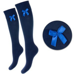 Podkolanówki Damskie Bawełniane z Kokardką 767