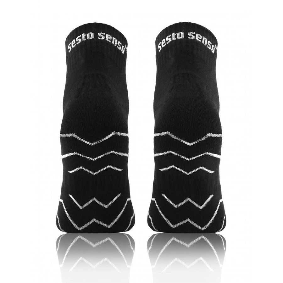 Szare oddychające skarpety męskie 88% bawełna AMZ Multicolor Sesto Senso – komfort dla biegaczy