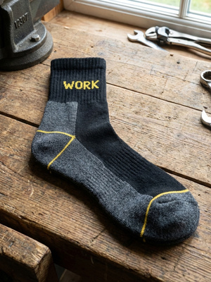 6X polskie Skarpety Robocze 3/4 Krótkie męskie WORK mega mocne