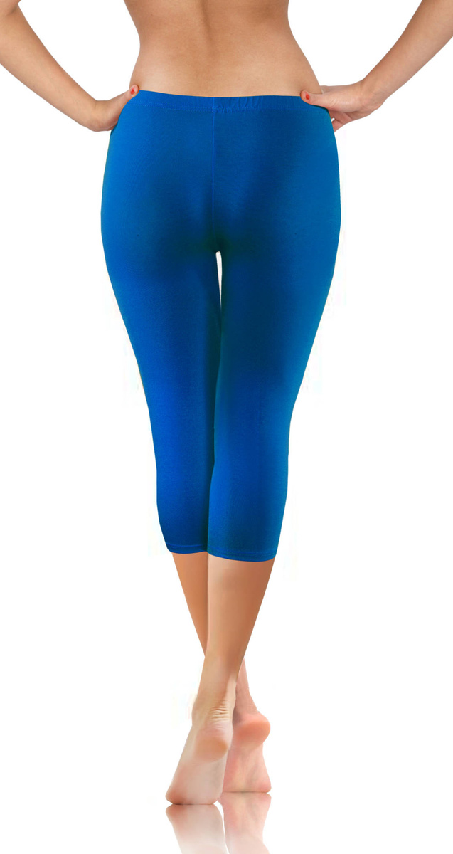 Sportowe kryjące legginsy damskie 3/4 95% bawełna Sesto Senso – komfort i styl na trening