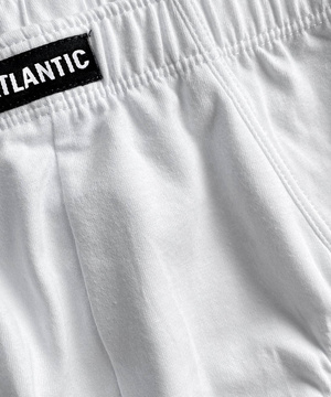 Białe klasyczne majtki męskie 95% bawełna Atlantic – wygoda i komfort na co dzień.