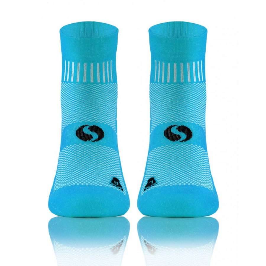 Szare oddychające skarpety męskie 88% bawełna AMZ Multicolor Sesto Senso – komfort dla biegaczy