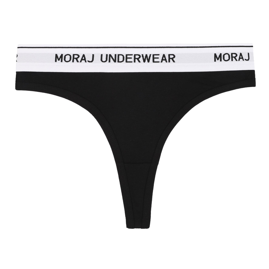 Stringi damskie z szeroką gumą 3-pak