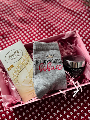 Skarpetki damskie szare babcia