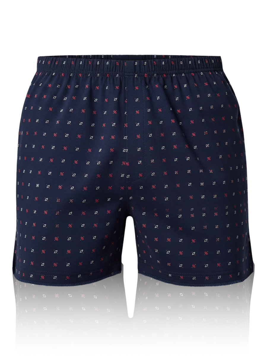 Bokserki Męskie Luźne z Guzikami Czarne