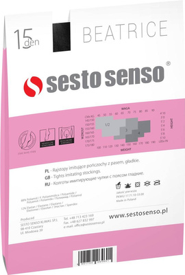 Rajstopy Damskie Imitujące Pończochy 15 DEN