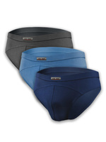 Gładkie slipy męskie 3-pak 95% mikromodal SM03 Sesto Senso – komfort i elegancja