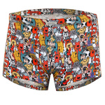 Kolorowe zabawne bokserki męskie 95% bawełna Funny 10 Sesto Senso – komfort i styl