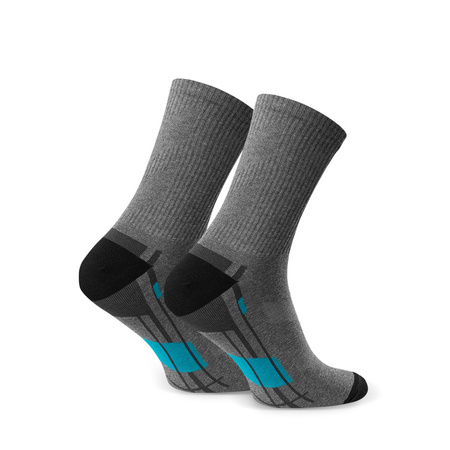 Niebieskie Męskie Skarpety Bawełniane Sportowe